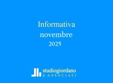 Informativa fiscale novembre 2025